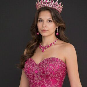 Molie Bridal Austrian Crystal Necklace and Earrings